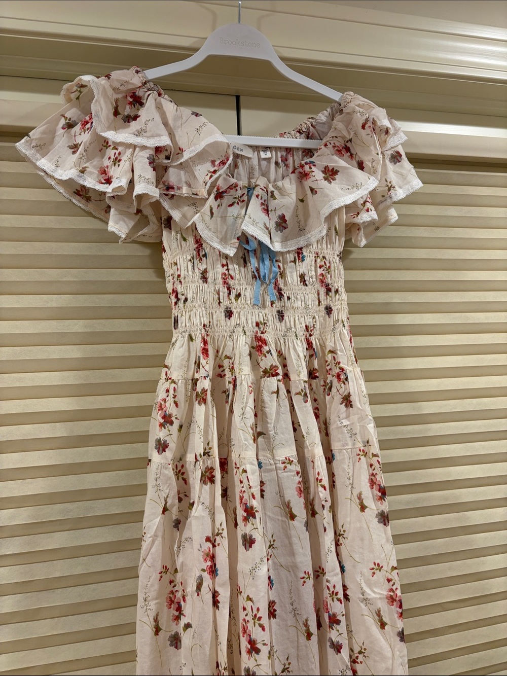 NWOT Doen Illiana Tiered Organic Cotton Midi Dress, Size M - Picture 4 of 10